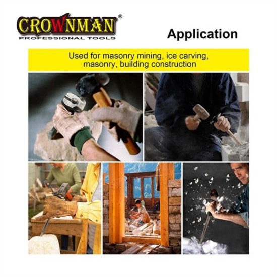 Βελόνι με στρογγυλή λαβή 4 Χ 16 Χ 250 mm - CROWNMAN