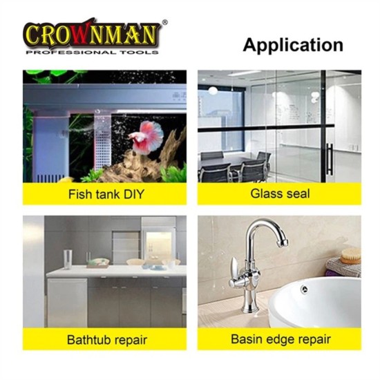 Πιστόλι σιλικόνης ανοικτού τύπου 9 / 225mm  - CROWNMAN