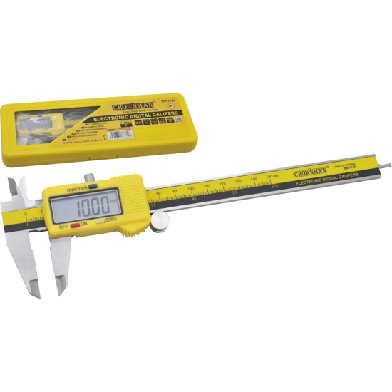 Ψηφιακό παχύμετρο έως 150mm ανοξείδωτο ατσάλι - CROWNMAN