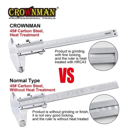 Αναλογικό παχύμετρο έως 150mm - CROWNMAN