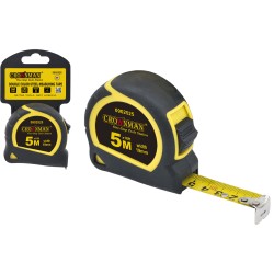 Μετροταινία με αυτόματη επαναφορά 5 mt Χ 19 mm  - CROWNMAN