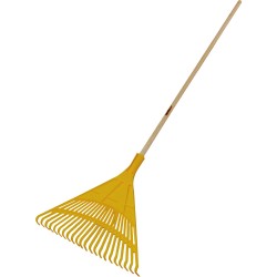 Μεταλλική τσουγκράνα φύλλων με ξύλινο κοντάρι 22 Δοντιών - CROWNMAN