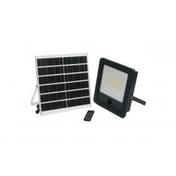 Ηλιακός Προβολέας LED 300W  Mε Aνιχνευτή Κίνησης Υπερύθρων + Φωτοκύταρρο ημέρας νύχτας  3000lm 4000k γραφίτης- Adeleq 
