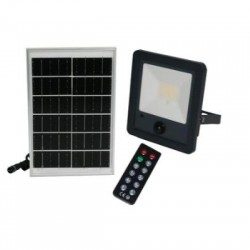 Ηλιακός Προβολέας LED 50W  Mε Aνιχνευτή Κίνησης Υπερύθρων + Φωτοκύταρρο ημέρας νύχτας  500lm 4000k γραφίτης- Adeleq 