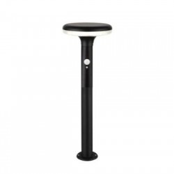 Ηλιακό φωτιστικό κήπου LED Αλουμινίου με ανιχνευτ΄ή κίνησης 600lm μάυρο - Adeleq 