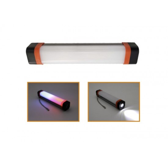 Πολυφωτιστικό LED 5W 500lm επαναφορτιζόμενο μέσω USB 9 λειτουργιών στεγανό IP-65 - adeleq