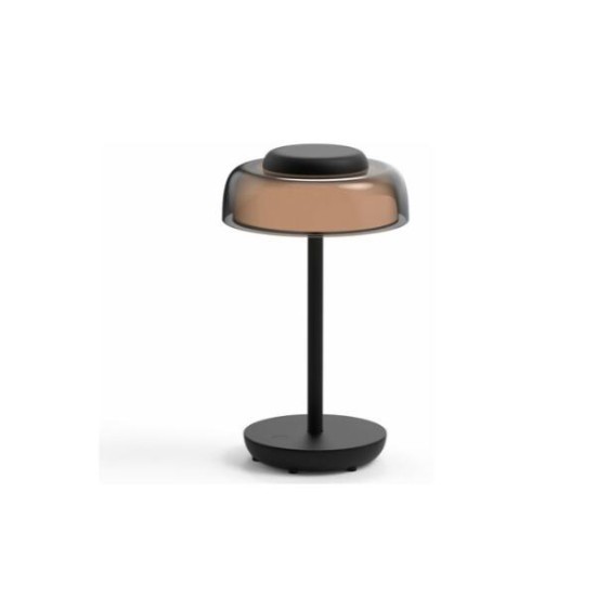 Φωτιστικό LED επαναφορτιζόμενο 3W 5VDC CCT Μάυρο - adeleq