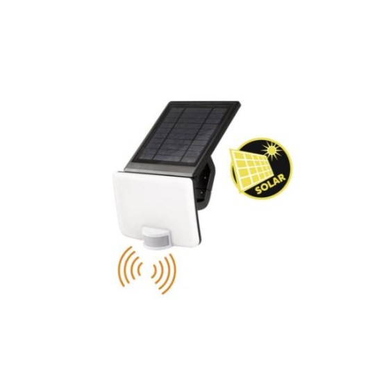 Led Solar Flood Light white IP54 - 12W - 1500lm - Adeleq