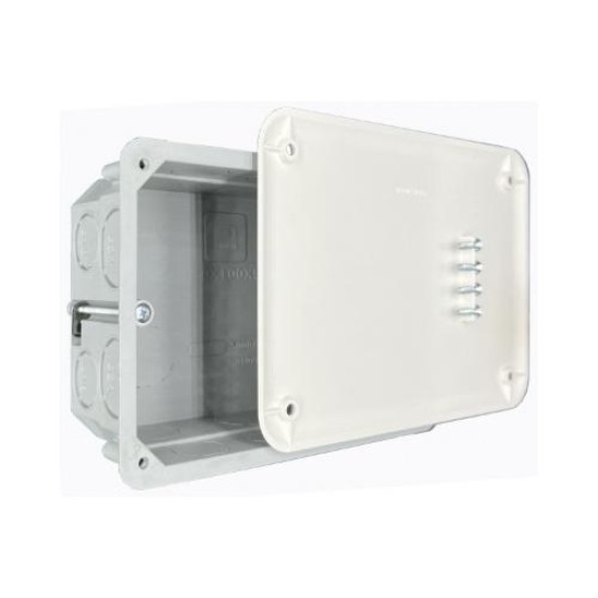 Κουτί διακλάδωσης γυψοσανίδας 100x150x50mm 25 Θυρίδων και βιδωτό καπάκι με 4 βίδες  - DABLER