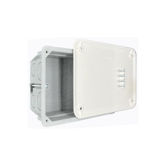 Κουτί διακλάδωσης γυψοσανίδας 100x200x50mm 28 Θυρίδων και βιδωτό καπάκι με 4 βίδες  - DABLER