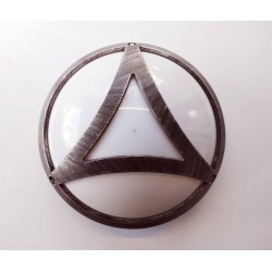 Φωτιστικό απλίκα εξωτερικού χώρου ασημί IP54 /230V - 60W E27 - 5001