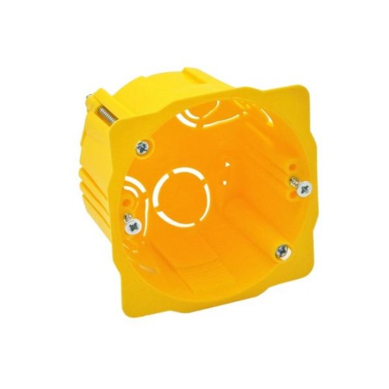 Κουτί διακόπτη γυψοσανίδας Φ72x50mm Κίτρινο - DABLER