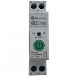 Ρελέ ράγας με λειτουργία μέτρησης 1Στοιχείου Wi-FI -  TXCB2-VAP - El.tech