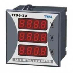 Ψηφιακό Βολτόμετρο 3 ενδείξεων 96x96 / 3Φ 0-500V AC - DP3-96-3U - TAIFA