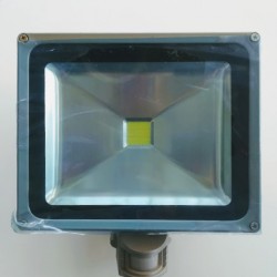Led flood luminaire with motion sensor - Grey - 230V - 30W - 3000K - 5206 - Spotl ight