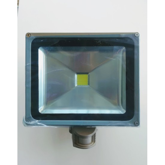 Led flood luminaire with motion sensor - Grey - 230V - 30W - 3000K - 5206 - Spotl ight