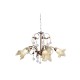 Pendant light made in brass metal crystal and glasses 3XE14 D:60cm (5300-3-BR) inlight