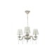 Pendant light made in beige patina metal crystals 3XE14 D:55cm (5304-3) - INLIGHT