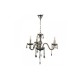 Pendant light made in fime  glass and crystals 3XE14 D:55cm (5314-3-FIME) - INLIGHT