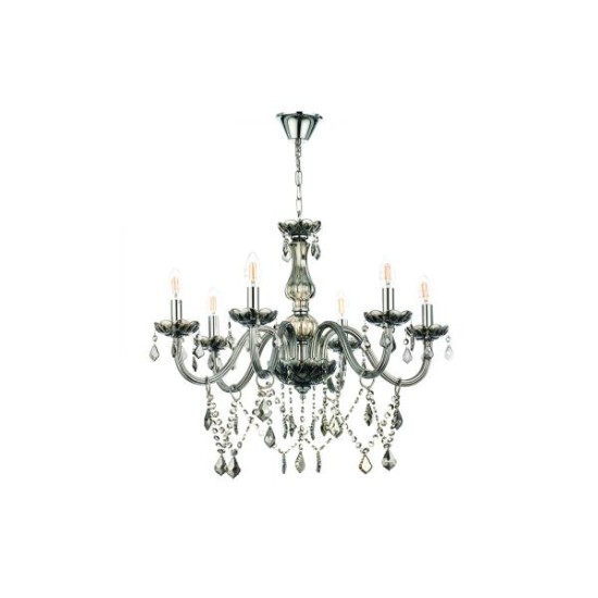 Pendant light made in fime  glass and crystals 3XE14 D:55cm (5314-3-FIME) - INLIGHT