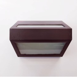 Φωτιστικό επίτοιχο μάυρο E27 1x60W - IP54 - Αλουμινίου - GEYER