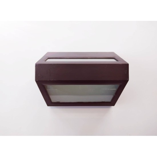 Φωτιστικό επίτοιχο μάυρο E27 1x60W - IP54 - Αλουμινίου - GEYER