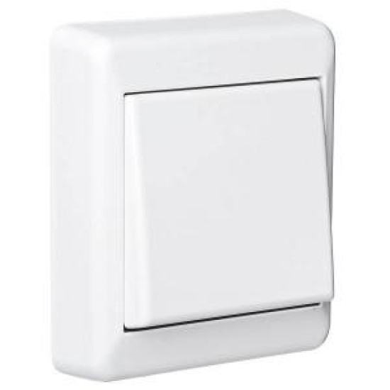 Μπουτόν απλό εξωτερικό λευκό - IP33 - RS16/1Μ P - ELKO