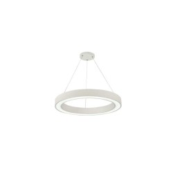 LED pendant light 68W 3CCT (by switch on base) white D:60cm (6073-60-WH) - INLIGHT