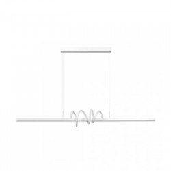 Κρεμαστό φωτιστικό LED 40W 3CCT απο λευκό αλουμίνιο & Ακρυλικό (6075-White) - INLIGHT