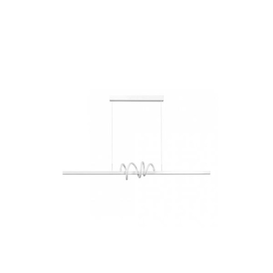 Κρεμαστό φωτιστικό LED 40W 3CCT απο λευκό αλουμίνιο & Ακρυλικό (6075-White) - INLIGHT