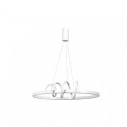 Κρεμαστό φωτιστικό LED 40W 3CCT απο λευκό αλουμίνιο & Ακρυλικό (6075-White) - INLIGHT