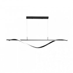 Κρεμαστό φωτιστικό LED 40W 3CCT απο μάυρο αλουμίνιο & Ακρυλικό (6084-Black) - INLIGHT