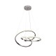 Κρεμαστό φωτιστικό LED 40W 3CCT απο χρώμιο μέταλλο και ακρυλικό D:45cm (6092-B-Chrome) - INLIGHT