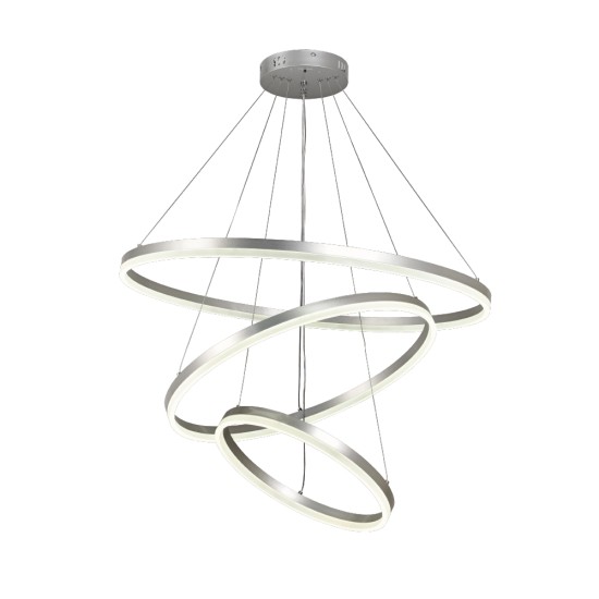 LED pendant light LED 60W 3CCT (by switch on base) D:60cm (6095-A-Black) - INLIGHT