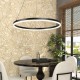 LED pendant light LED 30W 3CCT (by switch on base) D:60cm (6095-C-Black) - INLIGHT