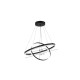 LED pendant light LED 58W 3CCT (by switch on base) D:60cm (6095-B-Black) - INLIGHT