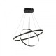 LED pendant light LED 58W 3CCT (by switch on base) D:60cm (6095-B-Black) - INLIGHT