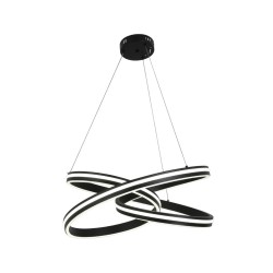 Κρεμαστό φωτιστικό LED 70W 3CCT απο μάυρο αλουμίνιο & Ακρυλικό (6105-Black) - INLIGHT