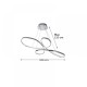 Κρεμαστό φωτιστικό LED 56W 3CCT απο χρώμιο αλουμίνιο και ακρυλικό 100cm (6151- Chrome) - INLIGHT