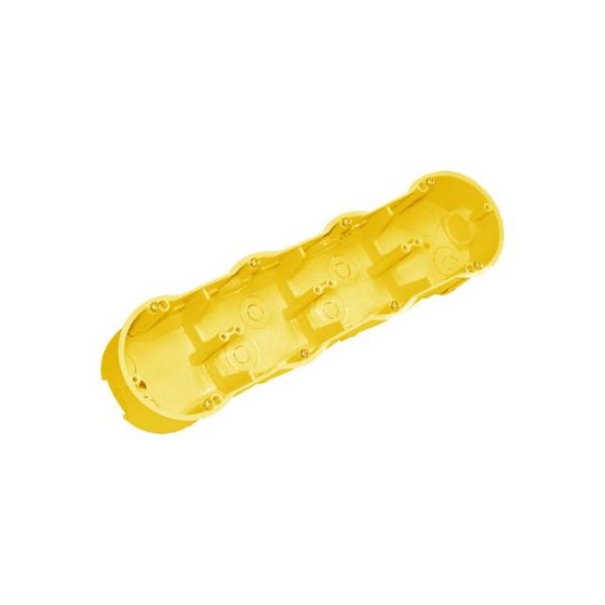 Κουτί διακόπτη γυψοσανίδας διπλό Φ65x2mm Κίτρινο - DABLER