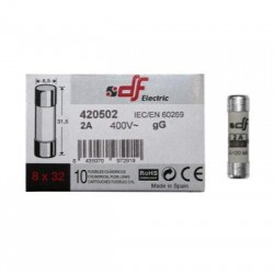 Φυσίγγιο κυλινδρικό ταχείας 8.5x31.5mm 2Α gG DF - adeleq