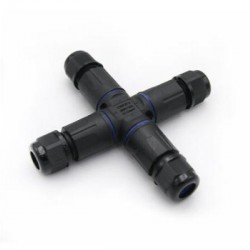 Διακλαδωτήρας Καλωδίων Στεγανός Σταυρός 16Α 4P 0.3-2.5mm² IP68 - Adeleq