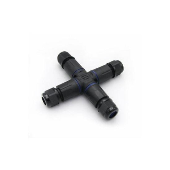 Διακλαδωτήρας Καλωδίων Στεγανός Σταυρός 16Α 4P 0.3-2.5mm² IP68 - Adeleq