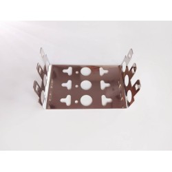 Μεταλλική βάση στήριξης οριολωρίδας 3 θέσεων IDC(LSA-PLUS)  