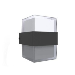 Επιτοίχιο φωτιστικό LED 8W 3000K Anthracite - Louise - Inlight