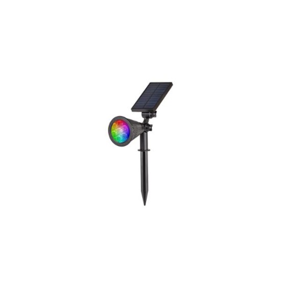 Outdoor Lamp Black solar energy IP65 / 2W RGB Black Amistad (80204910S) - Inlight