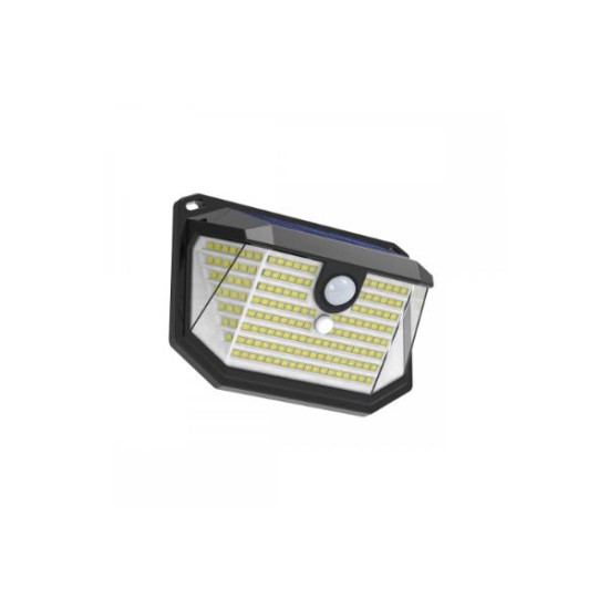 Outdoor Wall Lamp Black solar energy IP65 / 12W 3000K Black Montbel (80206511S) - Inlight