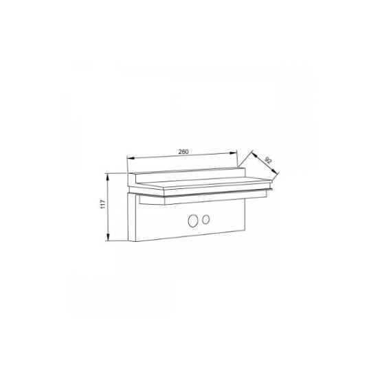 Outdoor Wall Lamp Black solar energy IP65 / 8W 3000K Black Narlay (80206611S) - Inlight