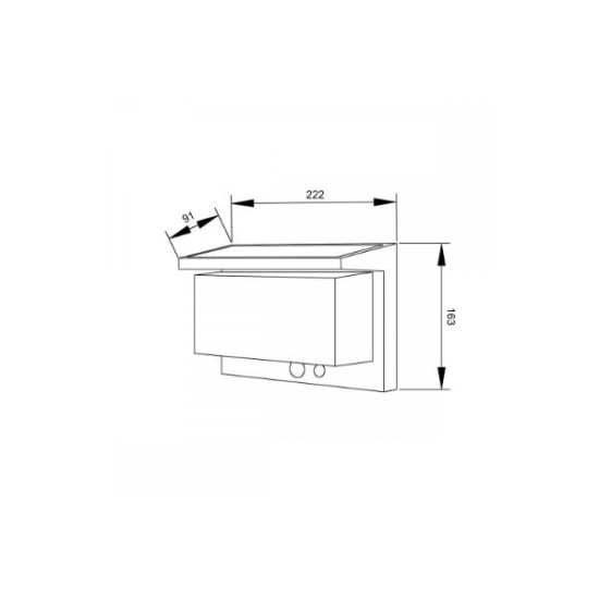 Outdoor Wall Lamp Black solar energy IP65 / 8W 3000K Black Juniper (80206711S) - Inlight