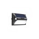 Outdoor Wall Lamp Black solar energy IP65 / 10W 3000K & RGB Black Teal (80207111S) - Inlight